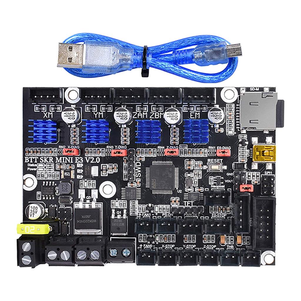 32Bit Silent Motherboard Integrated SKR Mini E3 V2.0 Control Board with TMC2209 UART-Stepper Motor Driver forEnder3 CR10