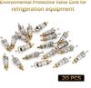 Valve Core Remover Installer Tool Kit with Dual Size 1/4 & 5/16 Port for with R22 R12 R407 R410 R404 R32 R600 HVAC System