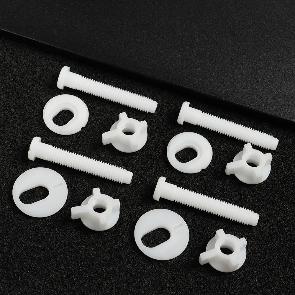 1Pair Household Easy Installation Universal Fixing Screws Bathroom Nut Bolts Toilet Seat Hinges