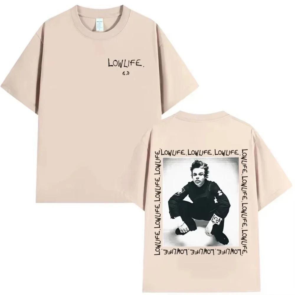 Yungblud World Tour Tshirts Unisex Wounisex Fashion Rock Gothic Short Sleeve T Shirt Male Hip Hop Pure Cotton Sports Tshirt Black