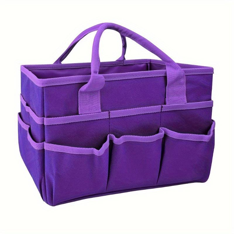 1pc Portable Multi-Slot Handbag Large Capacity Craft & Sewing Organizer Tote - Expandable