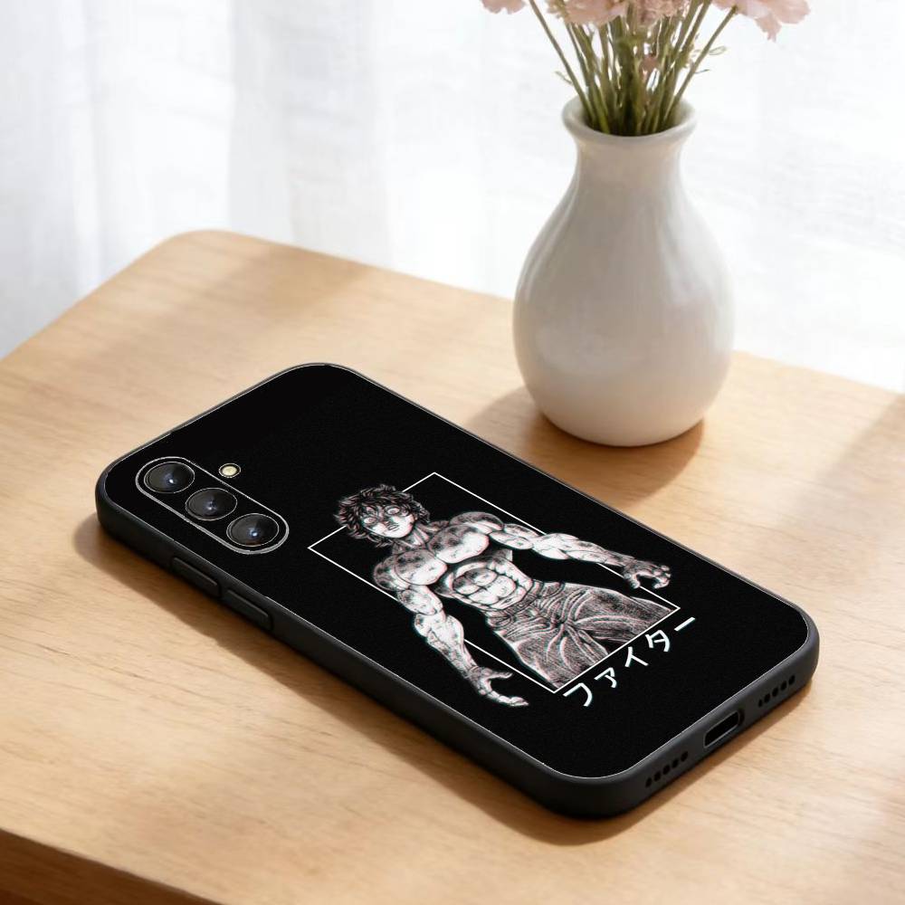 Anime Baki H-Hanmas   Phone Case For Samsung Galaxy A73,A21s,A22,A31,A52,A53,A71,A41Soft Black Shell