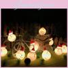 Festive Snowman Led String Lights 10/20 Leds For Whimsical Holiday And Party Dcor