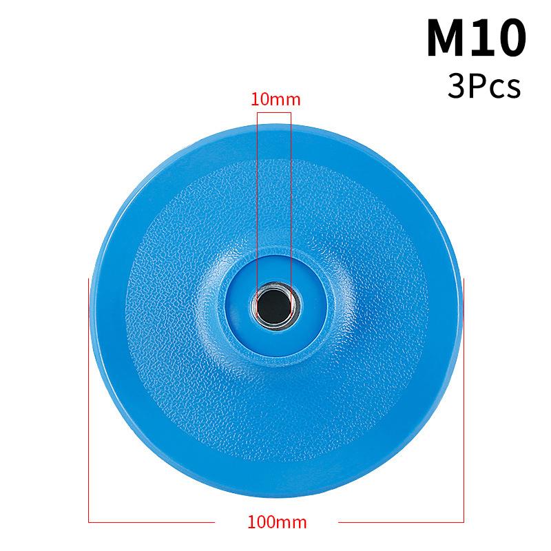 3Pcs Polishing Pad Sanding Disc Backing Pad Selfadhesive Disc Angle Grinder Tray M10 M-14 M-16 Thread Polishing Discs Abrasive T
