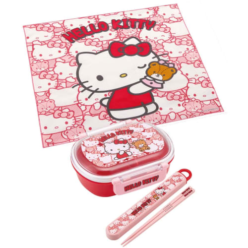 Skater Lunch Cloth, Hello Kitty, Ushiro Shiro, Sanrio, 43 x 43 cm, Made in Japan, KB4-A