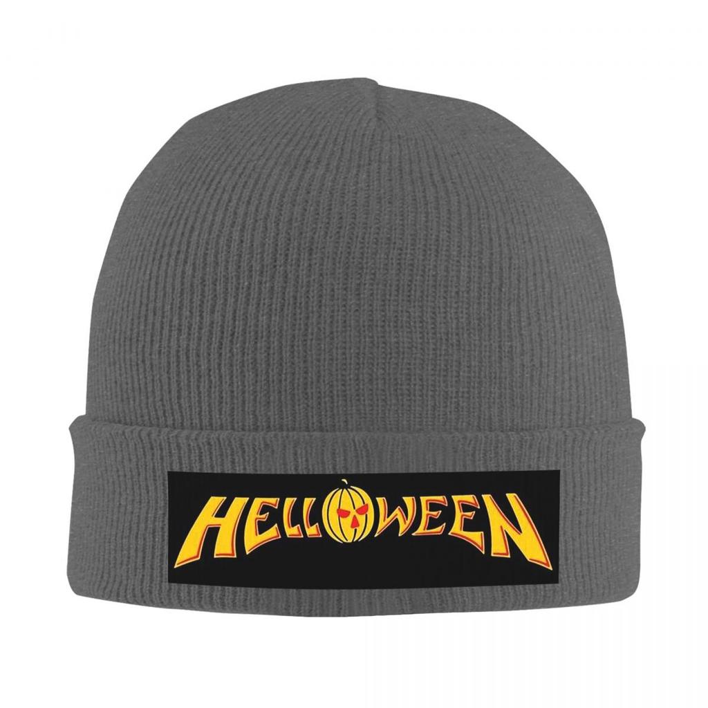Helloween Rock Band Warm Knitted Cap Fashion Bonnet Hat Autumn Winter Outdoor Beanies Hats for Unisex Adult