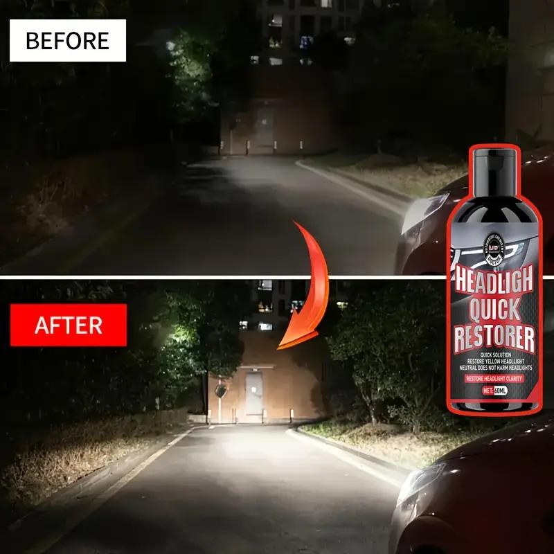 Headlight Restoration Paste - Scratch Remover, Headlight Polishing and Restoration - Restores Clarity, Enhances Brightness