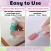 6 Pcs Quick Dry Ballpoint Glue Pen with 12 Pcs Glue Refills Easy Control and Precise Apply Liquid for Crafting Scrapbooking