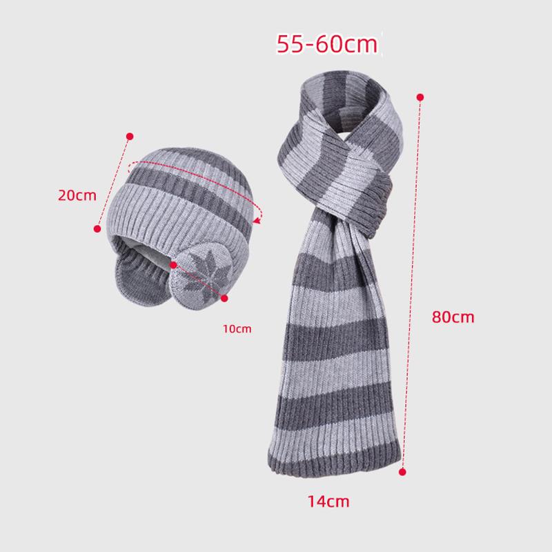 Wintermütze Schal Anzug Herren Damen Outdoor Winddicht Ohrenschutz Pullover Kaschmir Warm Gestrickte Wollmütze