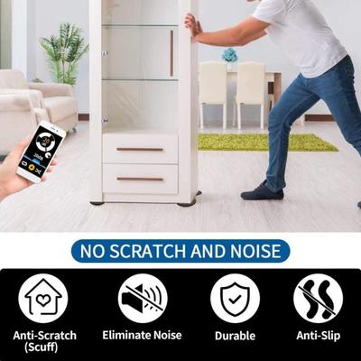 4-teiliger runder Möbelgleiter, Teppich, Hartholzboden, Möbelschieber, wiederverwendbar, strapazierfähig, für Möbel, Sofa, Bett, Tisch, Schreibtisch, Bodenschutz, bewegliche Unterlage