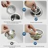 3Pcs Kitchen Water Sink Filter Sink Mesh Strainer Kitchen Stainless Steel Sink Strainer Bathroom Floor Drain Cover Cleaning Tools