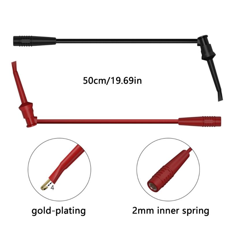 Strong  Insulated Banana Plugs Test Probes Featuring Alligators Clip & Heat Resistant Designs Electrical Test Probes Set