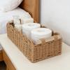 Geflochtener Aufbewahrungskorb, Aufbewahrungsbox für den Schreibtisch-Couchtisch, Korb zur Aufbewahrung von Snacks und Kosmetika, Weidenkorb