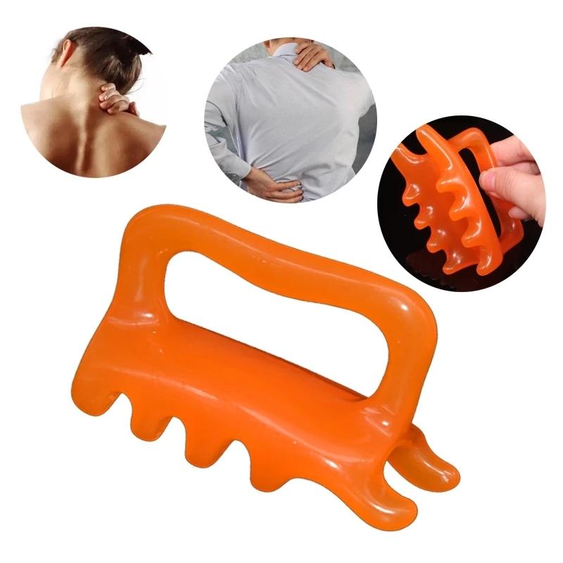

Natural Resin Multiple Trigger Points Massager Smooth Double Push Acupoint Meridian Health Massage помаранчевий