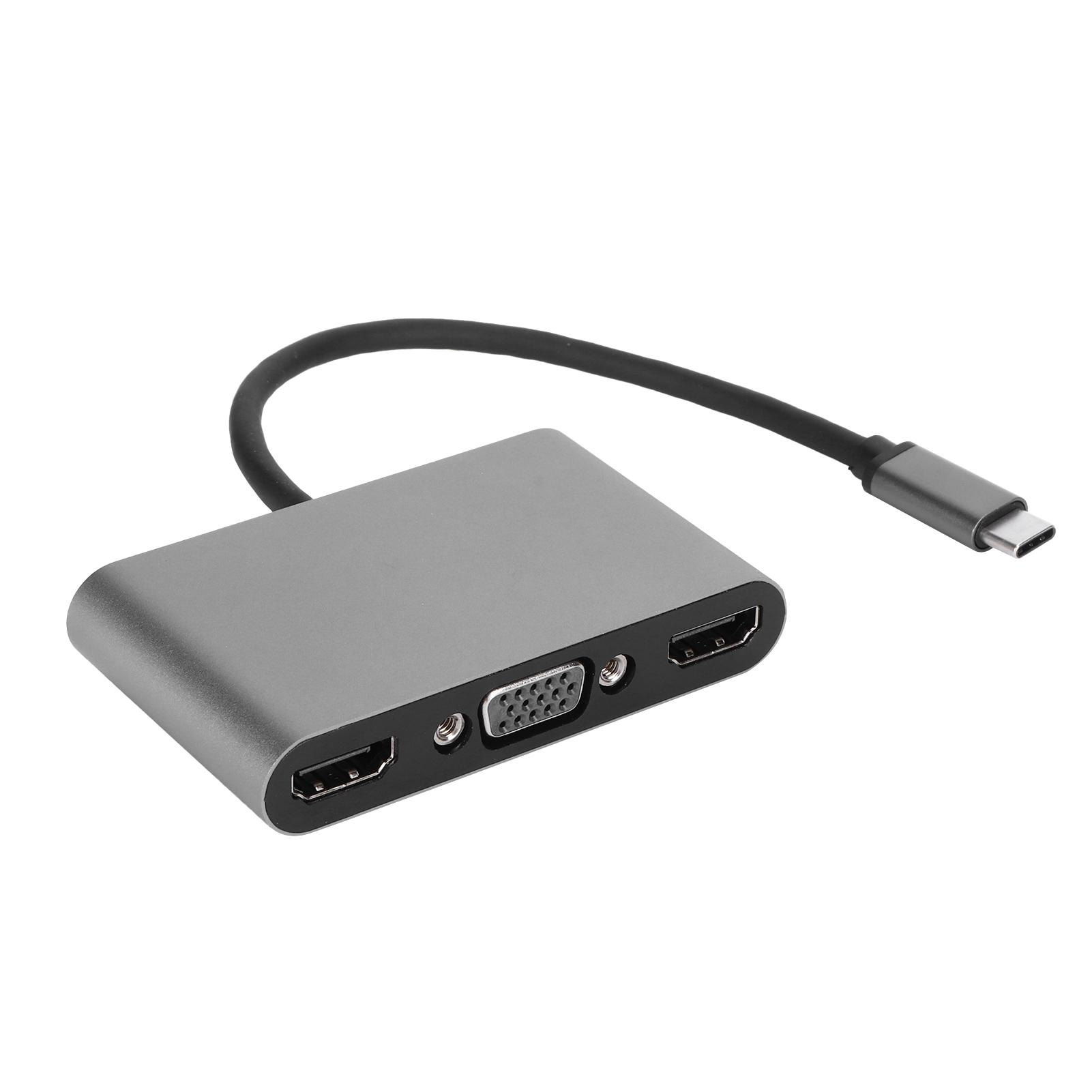 

Док-станция 5 в 1 TypeC TypeC на HDMIVga PD Кабель Адаптер Конвертер для ноутбука