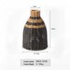 Hand-Woven Vintage Rattan-Style Vase: High-End Living Room Decor for Dried Flowers
