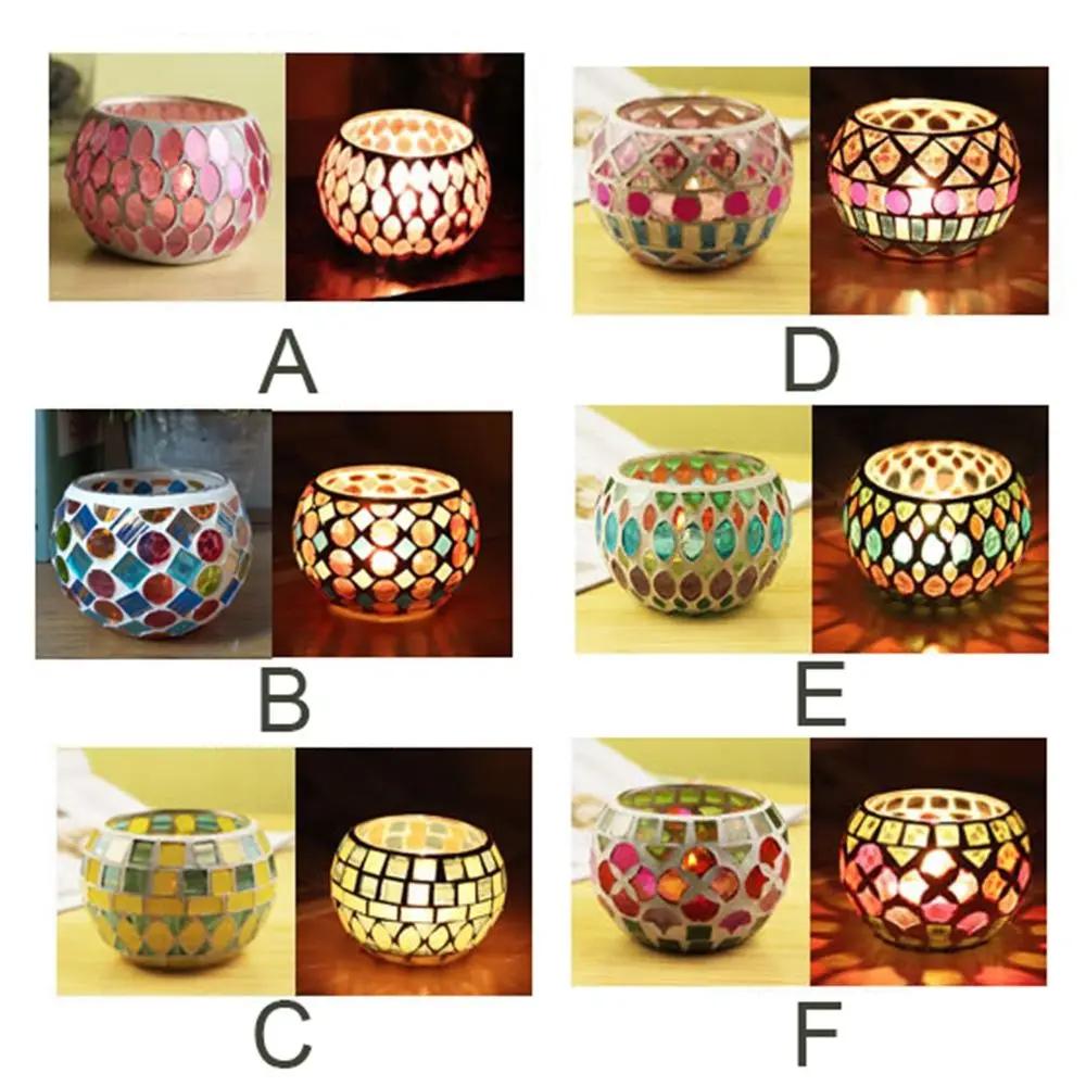 Glass Moroccan Style Centerpiece Votive Tea Light Candle Holder Candlestick Candle Jar Home Decor