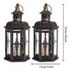 Outdoor Garden Candle Holder Lantern Home Decor Gift Bedroom Handle Hanging For Christmas Tabletop Portable Decoration