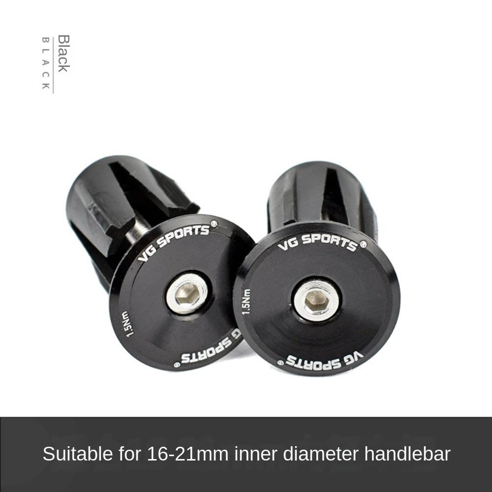 1 Pair of Aluminum Zinc Zinc Alloy Bicycle Handlebar Plugs Expansion Handle Bar End Cap  Road Mountain Bike