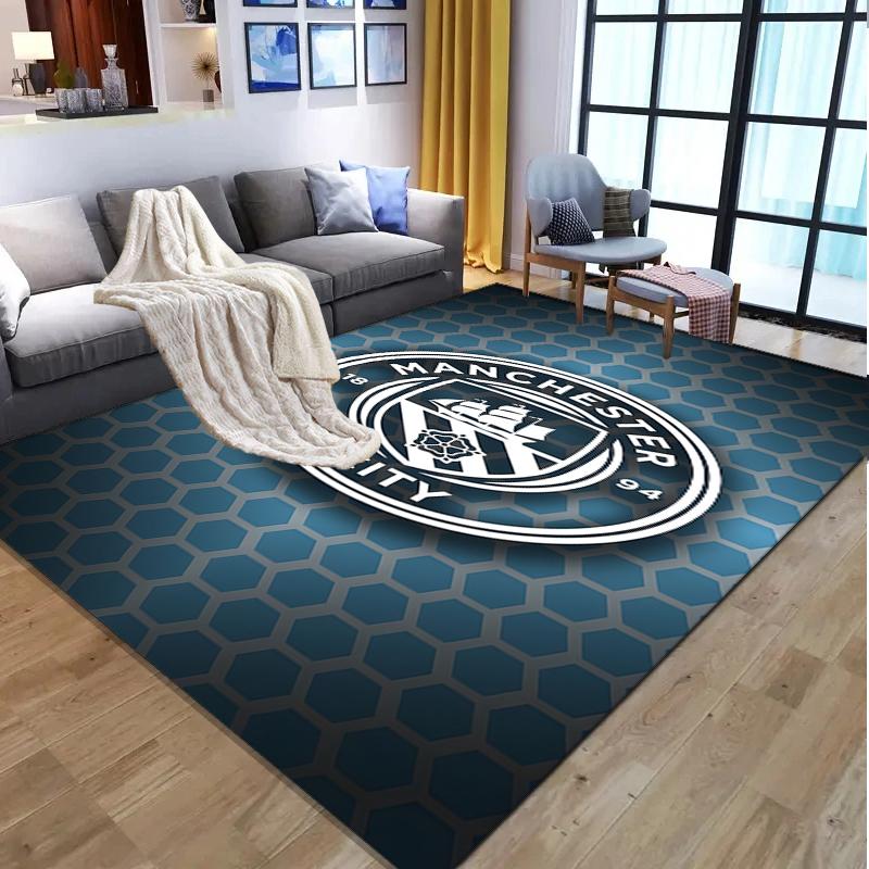 Manchester Football FC Pattern Rug, Indoor/Outdoor Mat, for Picnic, Gameroom, Bedroom, Office, Living Room, Home Decor Carpet, Birthday Gift