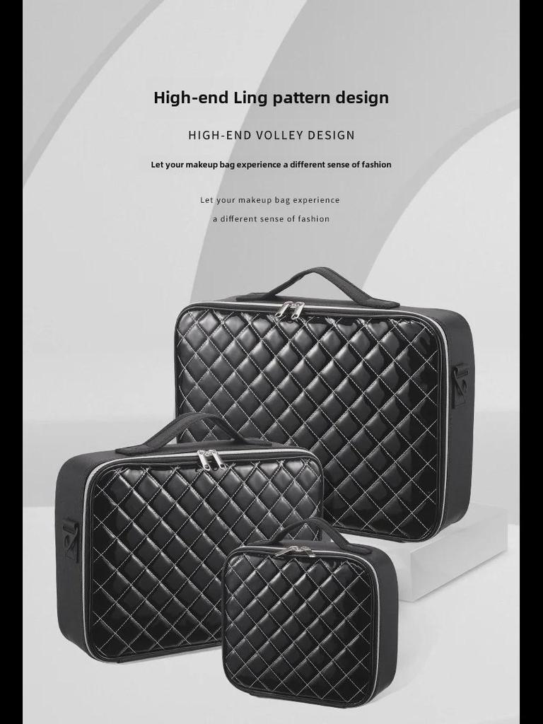 Large-Capacity Makeup Storage Bag: Portable Organizer for Brushes, Tools, Nails, and Eyelash Accessories