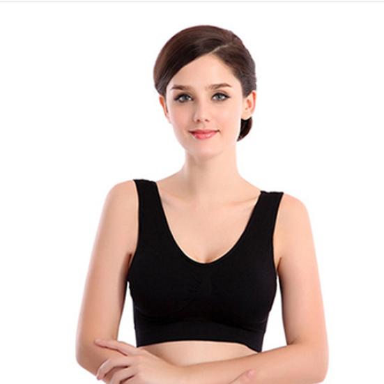 Women Fashion Comfort Seamless Traceless Yoga Wirefree Sports Jogging Vest Bra