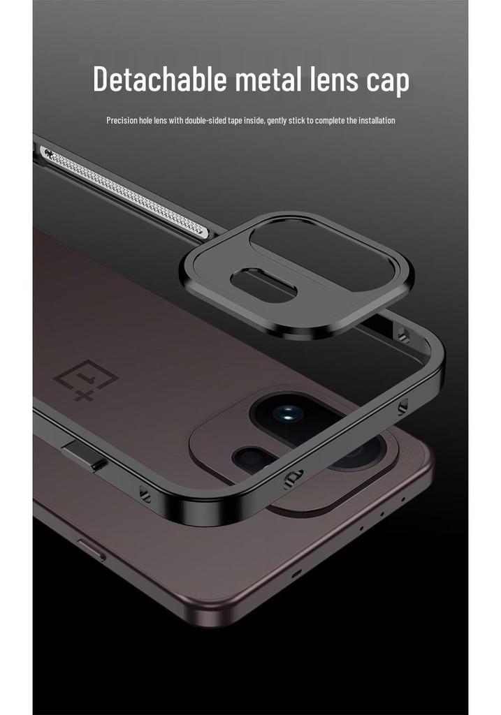OnePlus 15T Supreme Edition Metal Frame Heat Dissipation Phone Case with Sea Horse Buckle