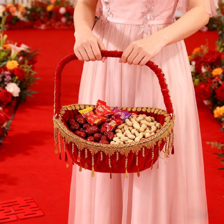 Blütenblatt-Wurfkorb Leicht zu tragen Handkorb für Blumenmädchen für Kirchenhochzeiten und Gartenveranstaltungen Zeremonie Dekorationen