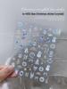2024 Crystal Diamond Snowflake Nail Stickers - Christmas Tree & Snowman Designs