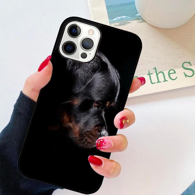 Cool Rottweiler Dog Soft TPU Phone Case Cover For iPhone 17 Air 16 15 14 Plus Apple 16 11 12 13 Pro Ma Coque