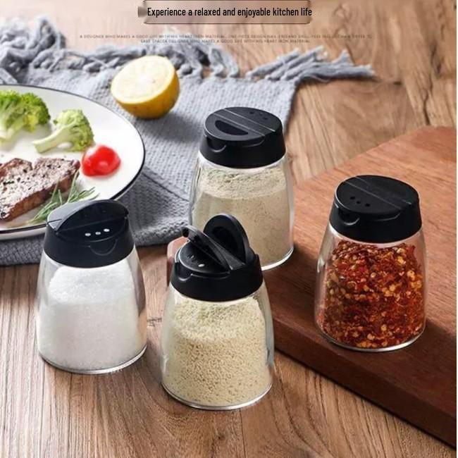 

Скидка для новичков: Многофункциональная стеклянная банка для специй – Идеально подходит для соли, перца и зубочисток