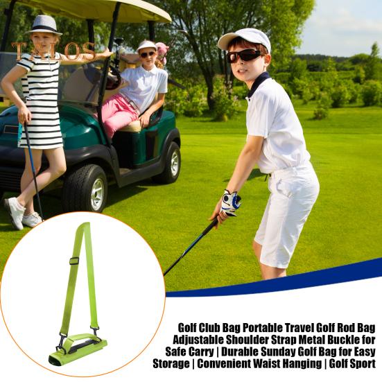 Torba na kije golfowe Mała torba podróżna na kije golfowe dla mężczyzn, kobiet, kobiet, mini, przenośny uchwyt na kije golfowe, torba Sunday Golf Bag