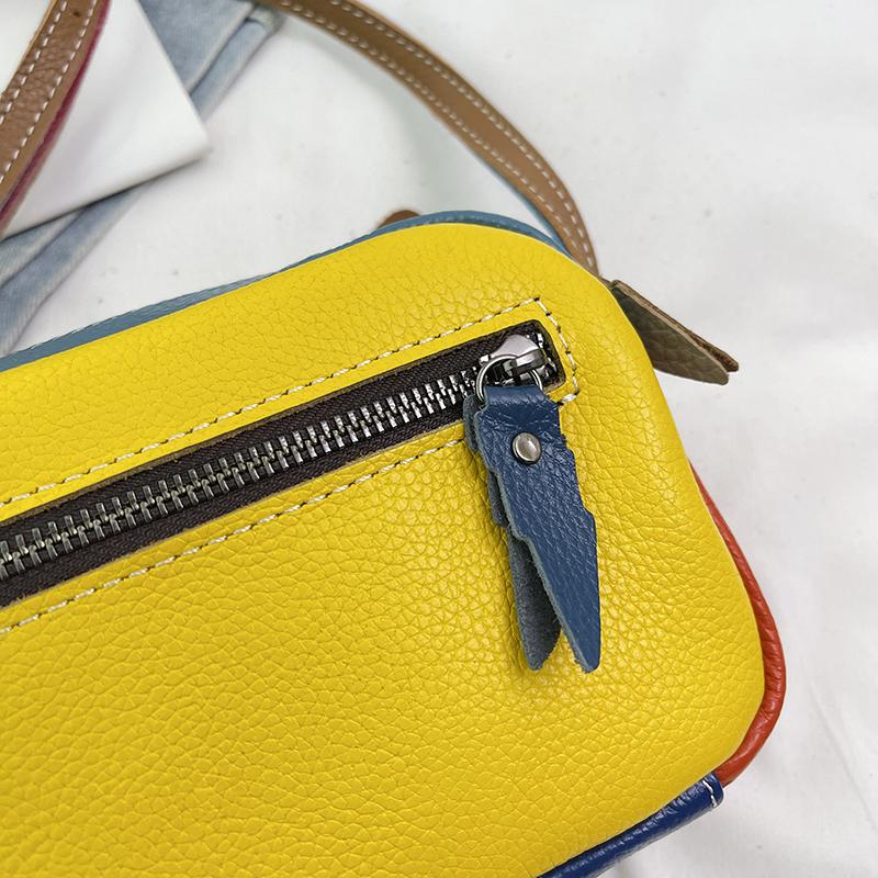 Dámská kožená taška přes rameno Messenger tašky Designová módní ležérní taška