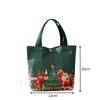 Christmas Portable Handbag Canvas Bag Christmas Eve Apples Gift Box Large Capacity Handheld Shopping Bag for Kids New Year Gift