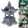 Decorative Solar for Palace Lamp Japanese Style Landscape Light Anti Deformed Garden Yard Resin Ornament Gift for Neighb