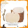 30 Pieces Unfinished Wood Pumpkin Cutouts Shape DIY Craft Supplies Hanging Ornaments Crafts