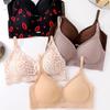 Sexy Deep V Leopard Print Backless Cross Back Seamless Push Up Women Bra Us Eu Size