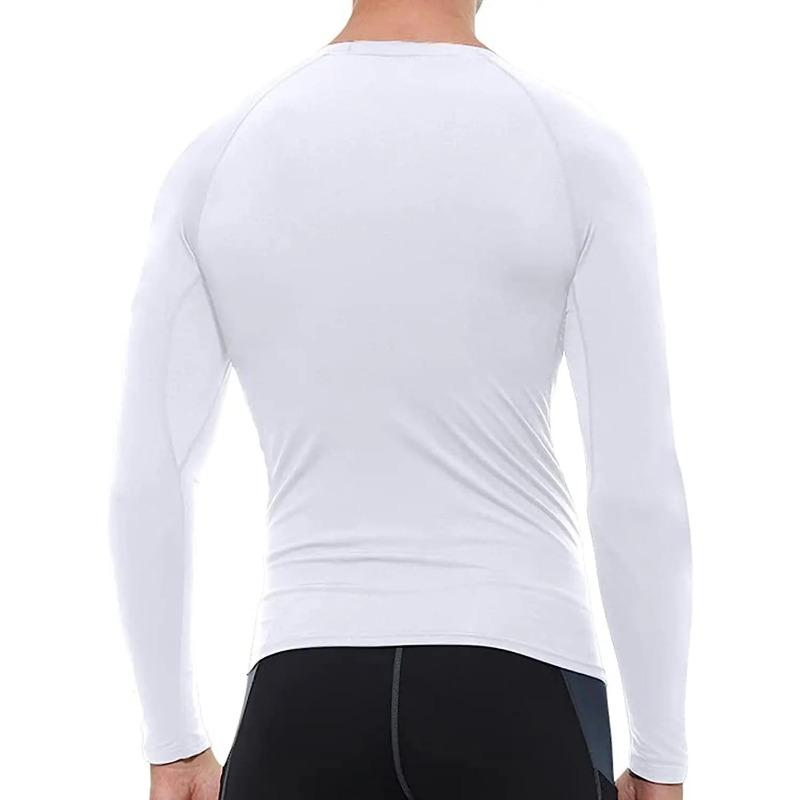 Workout-T-Shirt für Herren, langärmelig, Kompressionsshirts, cooles, schnelltrocknendes Sportunterhemd, Baselayer, Athletic Gym-T-Shirt
