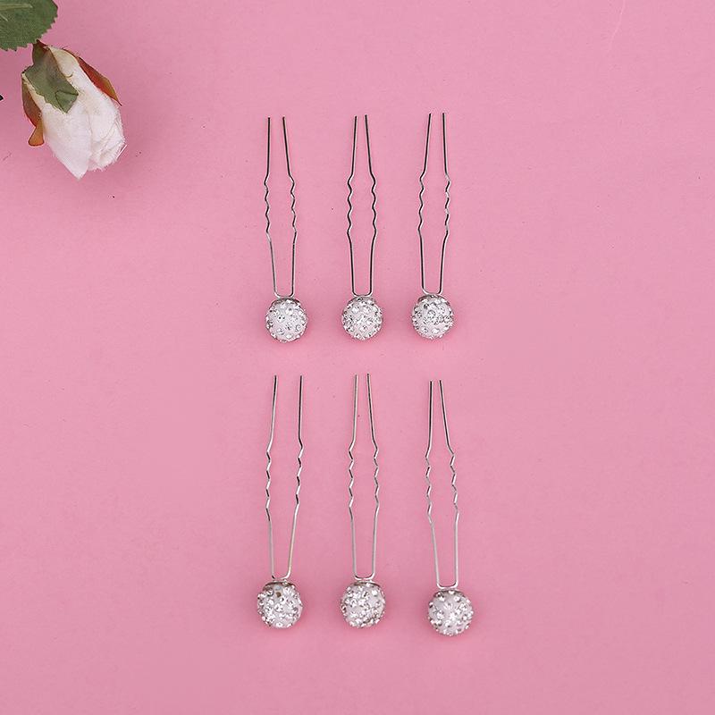 

Набор свадебных украшений для волос из 18 предметов: U-образные шпильки и заколки для укладки для макияжа и плетения