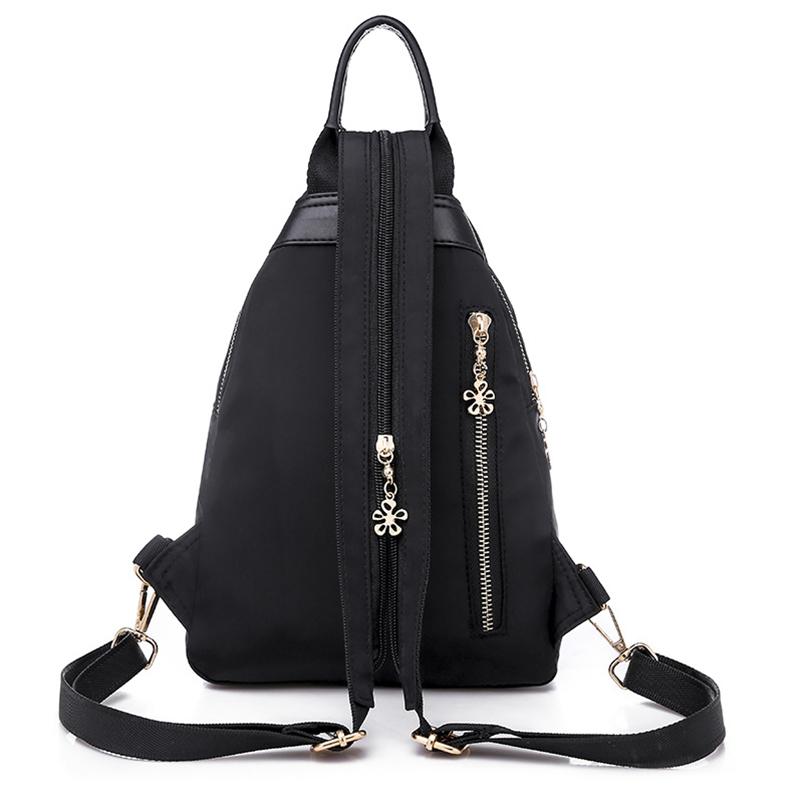 Fashion Oxford Backpack Multifunction Crossbody Bag Large Capacity Embroidery Chest Bag Waterproof Travel Bag Pack