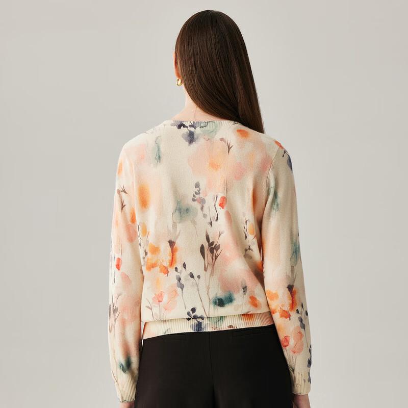 Zhaojun Women's Vintage Tie-Dye Cashmere Sweater