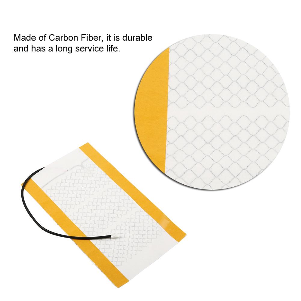 48X27cm 12V Pair of Car Seat Heating Pad Carbon Fiber Universal Car Seat Set Kit