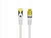 Patchcord Lanberg S/FTP kat.6A 0,25m LSZH CU fluke passed szary