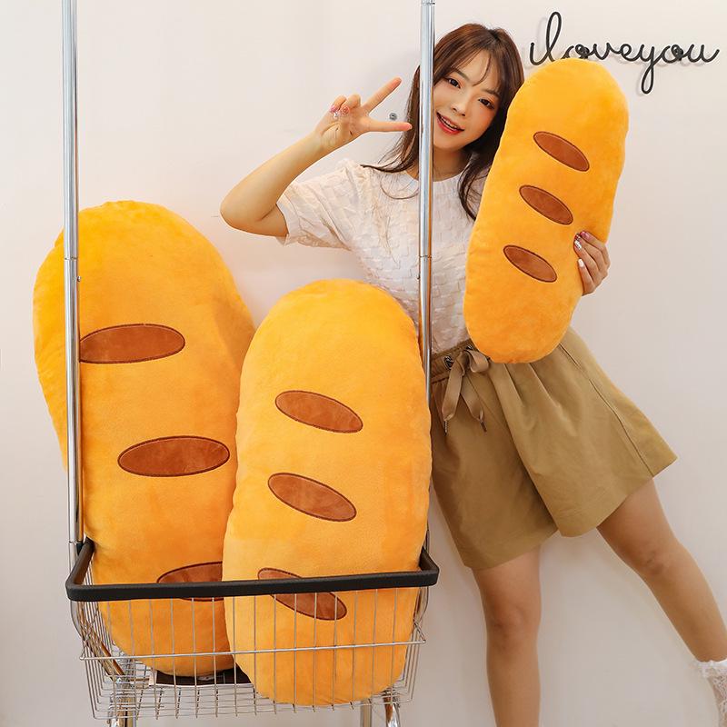Long Body Bread Simulation Plush Pillow Doll for Sleeping