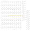 92MF 100Pcs S Shape Curtain Rails Gliders Hooks Sliders Clip Set for Easy Glides and Stability In Bedroom and Living Room