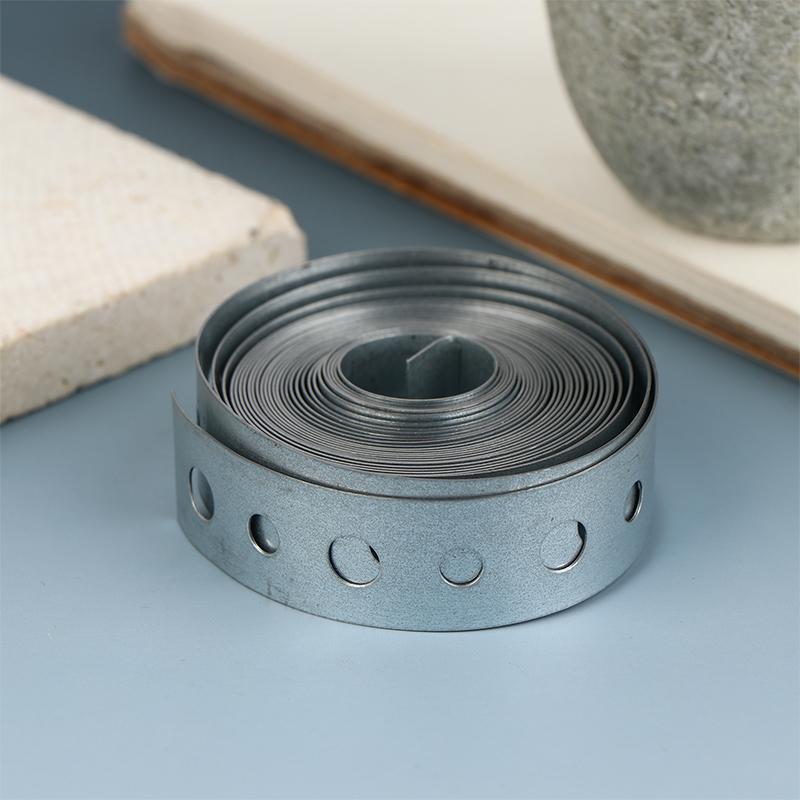 1 Rolle verzinktes Stahlband Aufhängeband vorgelocht Mehrschlitz-Metallband für Rohrabstützungen Aufhängung und Blecharbeiten