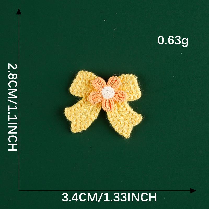 Original Embroidery Label Hair Accessories Accessories Cherry Lace Embroidery Sticker Diy Patch Clothing Accessories Cloth Label Cloth Sticker