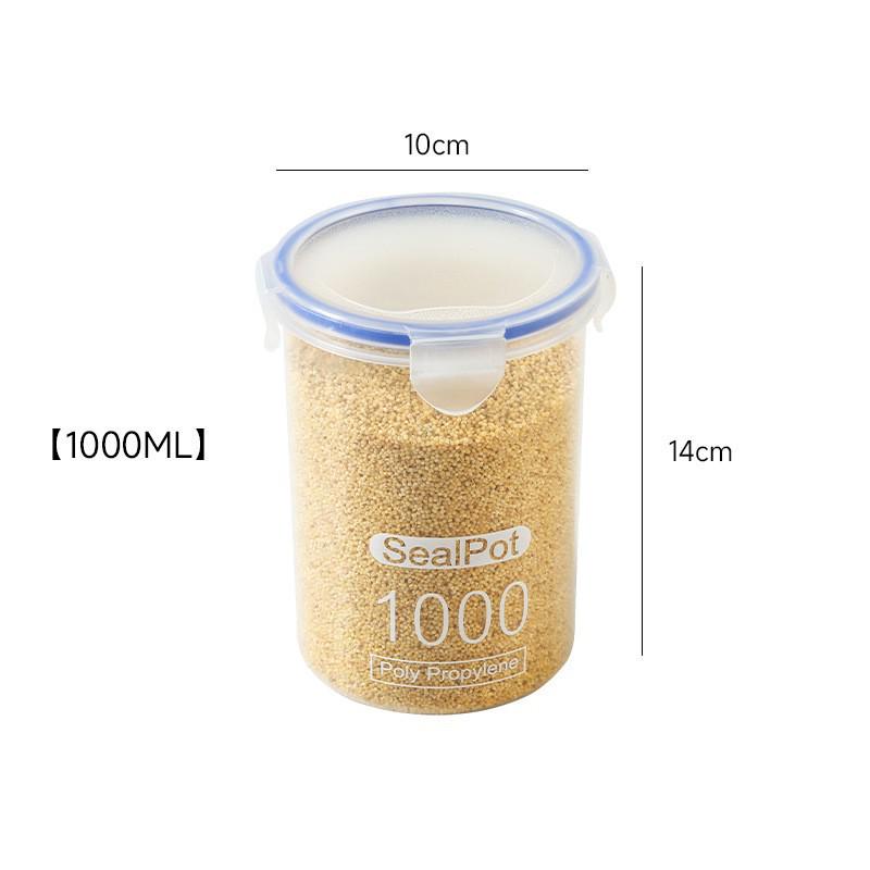 Transparent Food-Grade Jars for Grains, Cereals, Snacks, Tea, and Dry Goods Storage