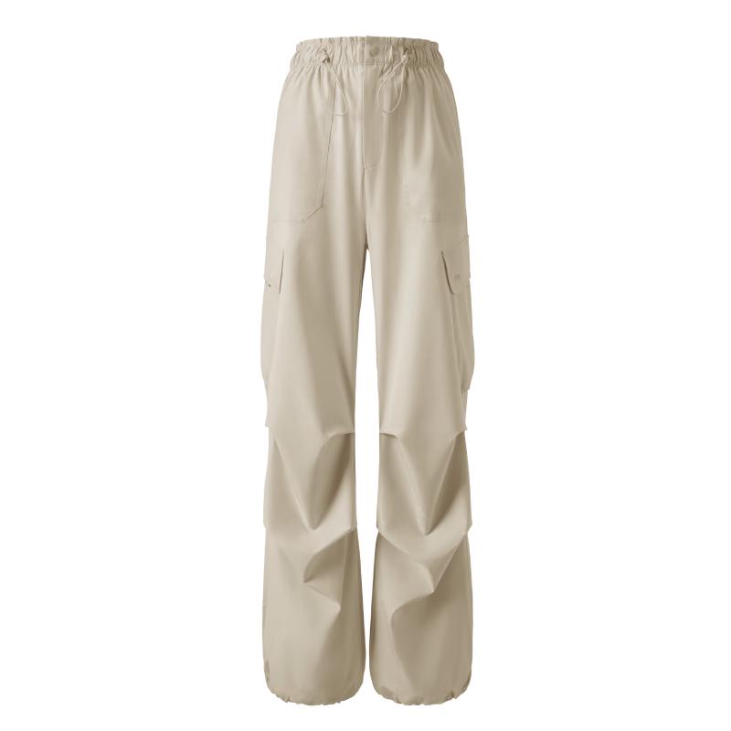 

Beneunder Women s Loose Wide-Leg Parachute Cargo Pants M
