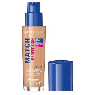 Rimmel Match Perfection Foundation 30ml 1 Pack 90 Porcelain